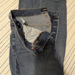 Express - High Waist Button Fly Bootcut Jean - 14 (short)